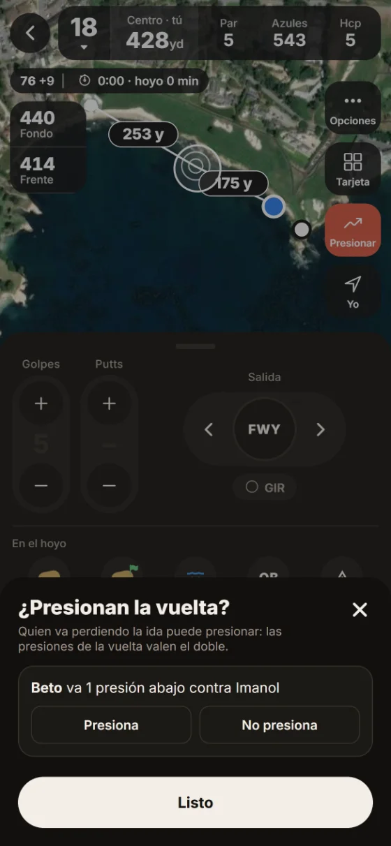 Juegos durante la ronda